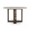 Aspen 47"  Round Dining Table Distressed Brown/antique White