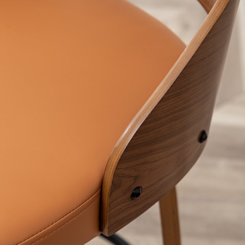 Tabouret de bar et de comptoir pivotant, Tabouret de bar (siège d'une hauteur de 30,31 po), Orange
