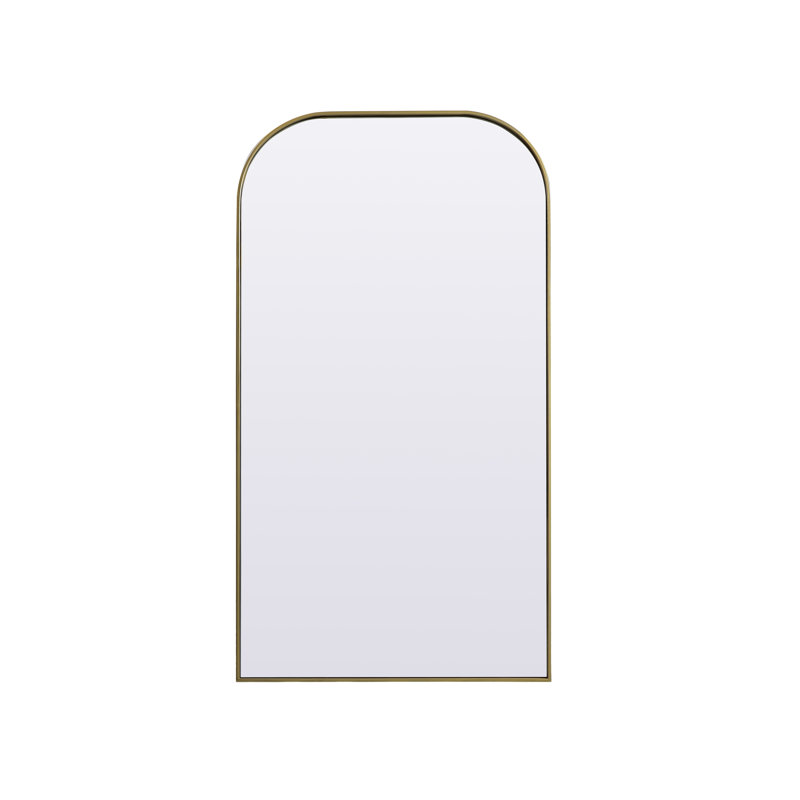Miroir de plancher Sabine, 72 po x 35 po, Laiton