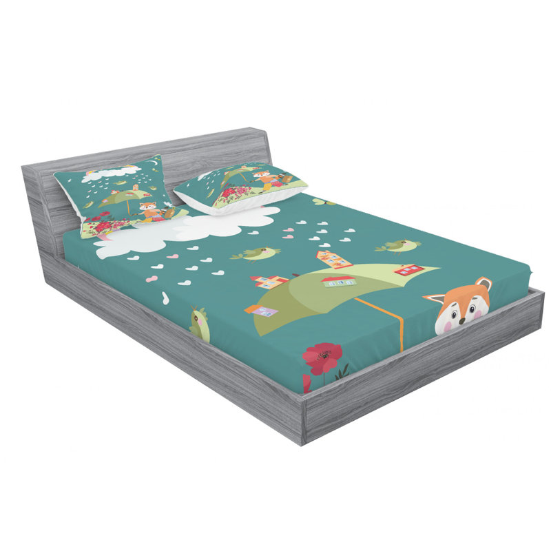 Microfiber Sheet Set, Full/Double Sheet Set with Fitted Sheet