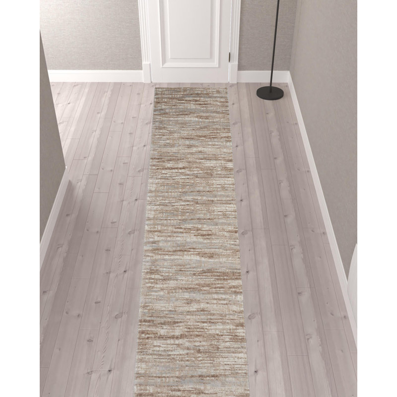 Tapis abstrait Robbe, Tapis de couloir 2 pi 2 po x 12 pi