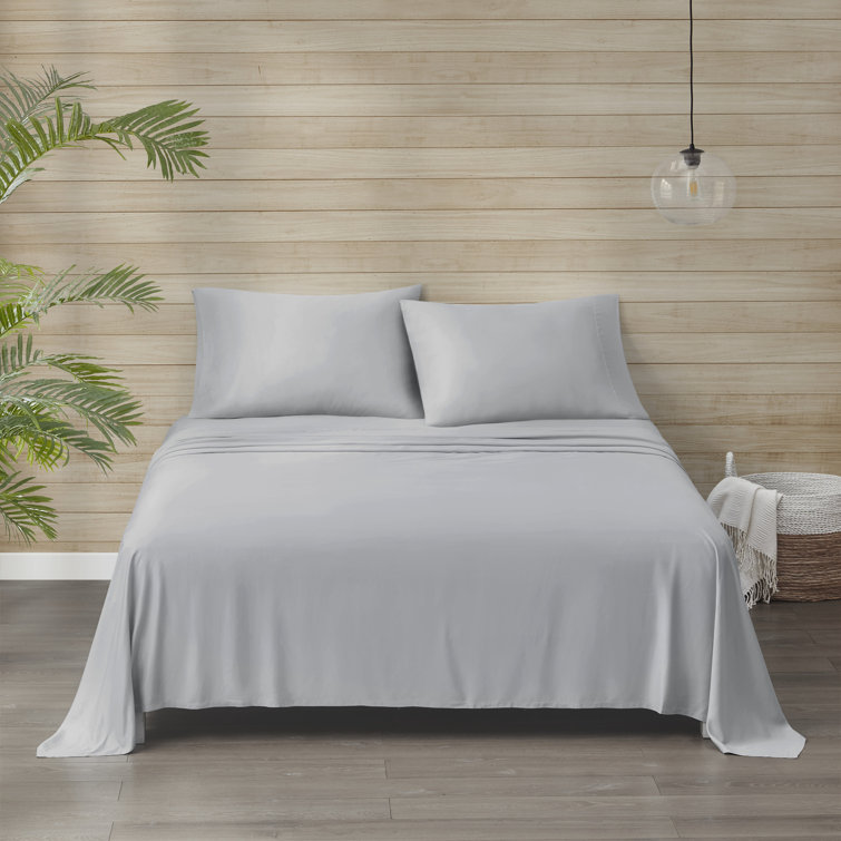 Bare Home Tencel Lyocell Queen Sheet Set - Light Grey