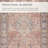 Machine Washable Elodie Oriental Machine Made Power Loom Polyester Area Rug in Pink-1315446301