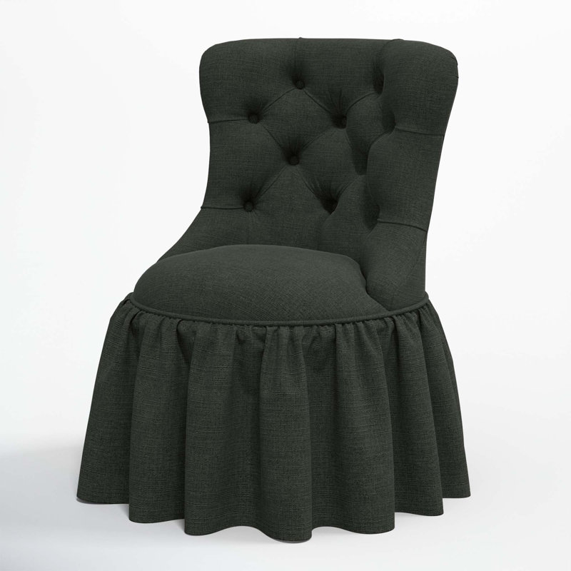 Chaise d'appoint Minnie, Lin classique noir