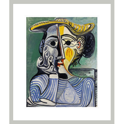 Femme au chignon et au chapeau par Pablo Picasso