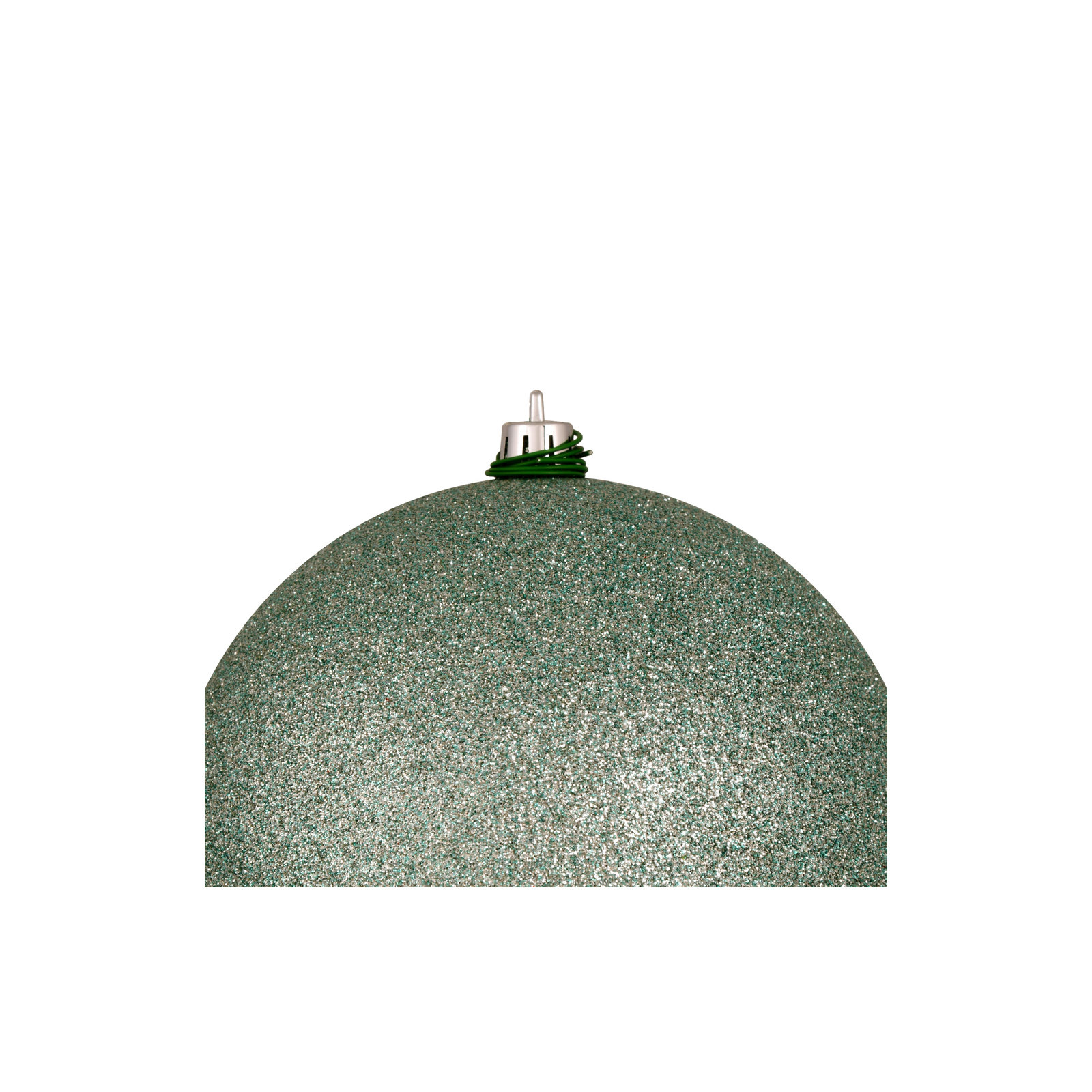 Holiday Décor Ball Ornament, 4" H x 4" W x 4" D, Frosty Mint