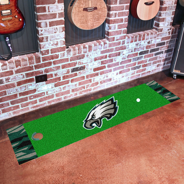 Miami Dolphins 18'' x 72'' Golf Putting Green Mat - Green