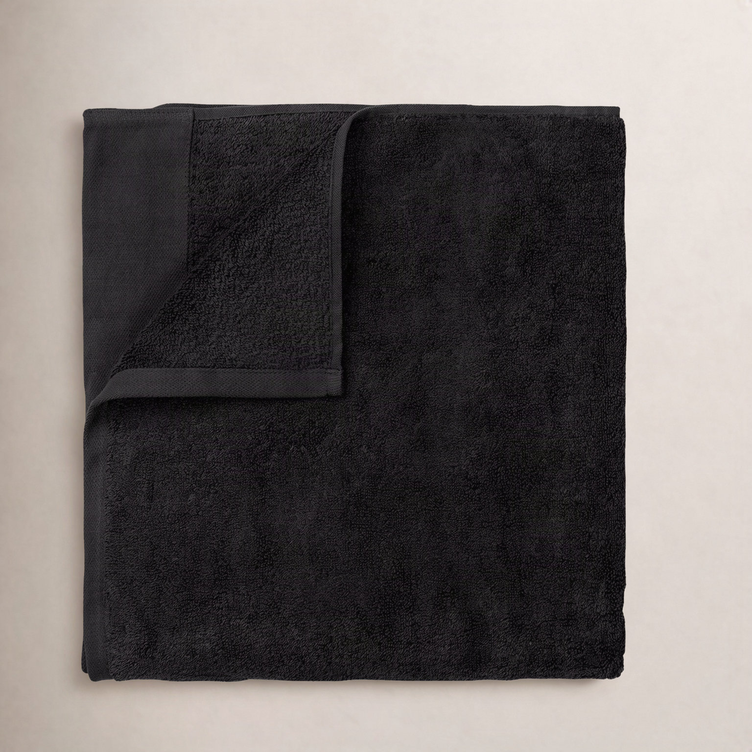 Riva Organic Cotton Hand Towel, Black