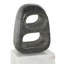 Cole And Grey Marble Cutout Oval Geometric Bookends With White Block Base