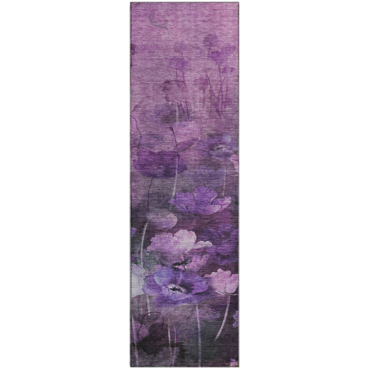 Premium Machine Washable Cerrito Purple Rug