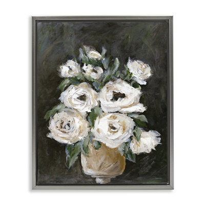 "Roses on Still Life", art mural sur toile flottante par Amanda Hilburn