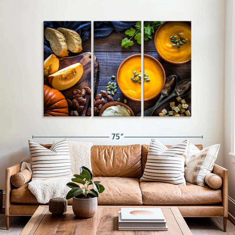 Homemade Pumpkin Soups, 42" H x 65" W