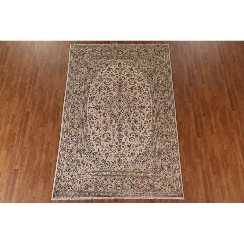 Tapis persan traditionnel Kashan noué à la main 6 x 10