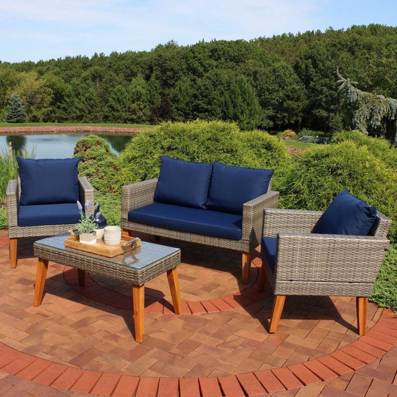 Tirrell 4 - Person Patio Conversation Set