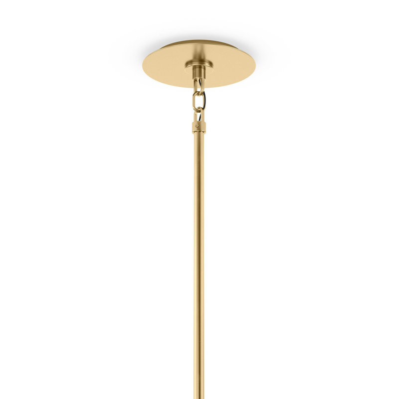 Marbled Globe 1 - Light Pendant, Burnished Brass, 7.87" H x 7.87" W x 7.87" D