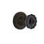 Classic Rosette with Crystal Black Door Knob-1545980934-1545980936