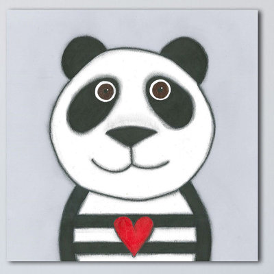 'Panda' Print on Wrapped Canvas