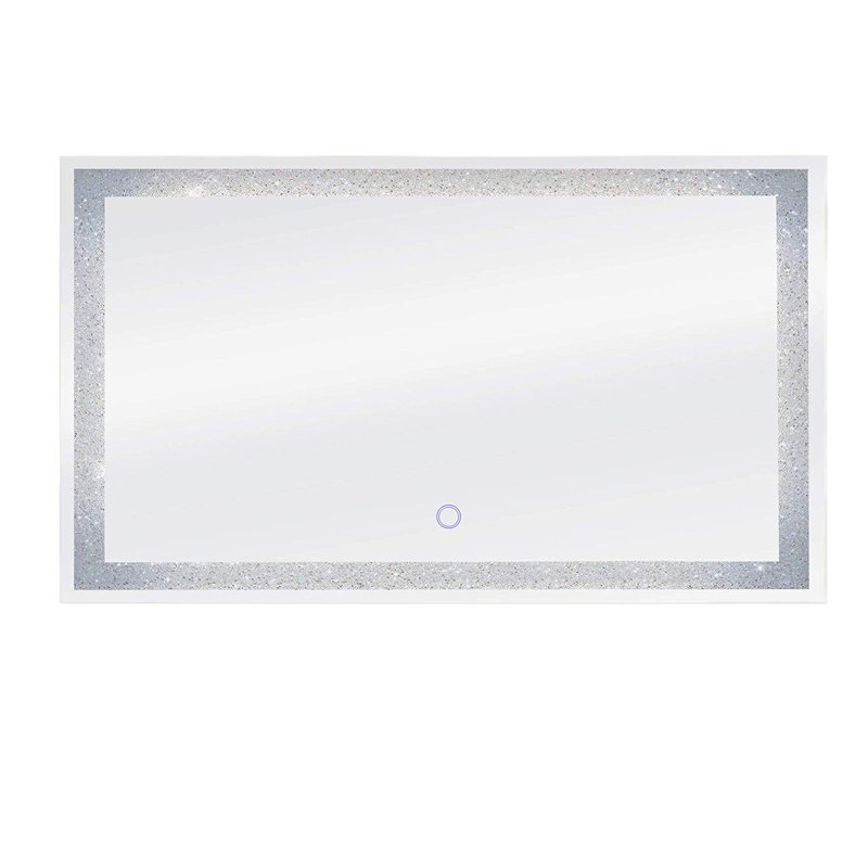 Glass Wall Mirror, 60" W x 35" H