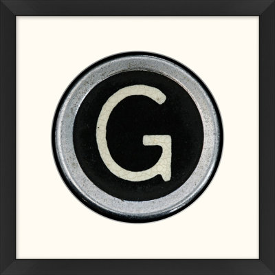 Type Key: G Framed Textual Art
