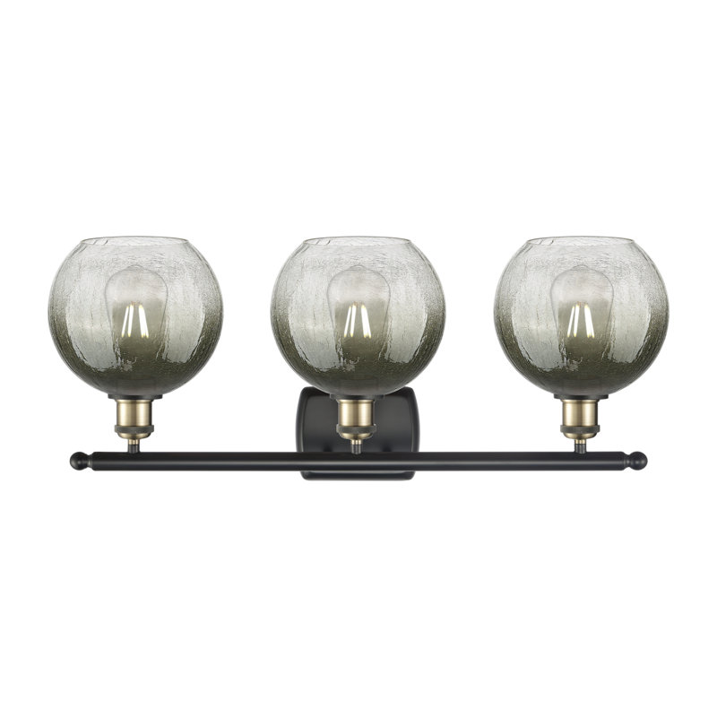 Éclairage pour meuble-lavabo de salle de bain 3 lumières Ballston - Appleton, Ardoise, Laiton antique noir