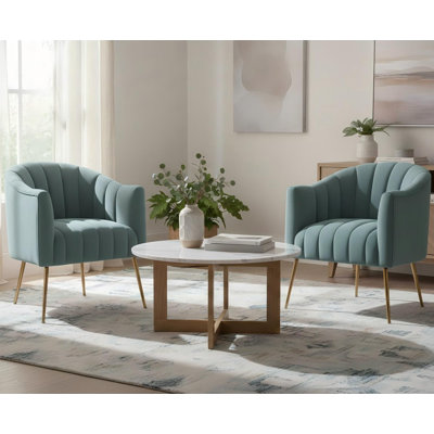 Murrow Velvet Accent Chair