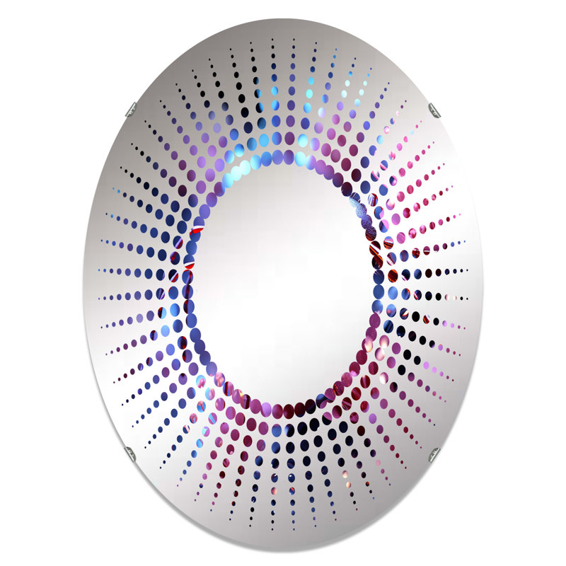 Miroir décoratif en forme de fourmilière céleste mauve céleste MIR106359, L 20 po x H 30 po