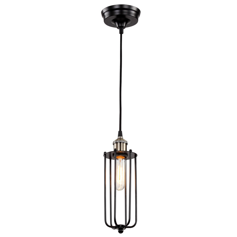 Luminaire suspendu cylindrique à 1 lumière Mendell