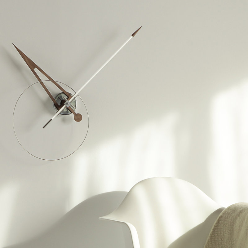 Cris Metal Analog Wall Clock, Gold