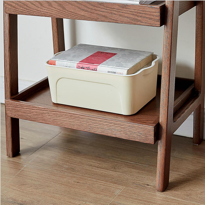 Margelene 6 Pair Solid Wood Shoe Rack, Walnut