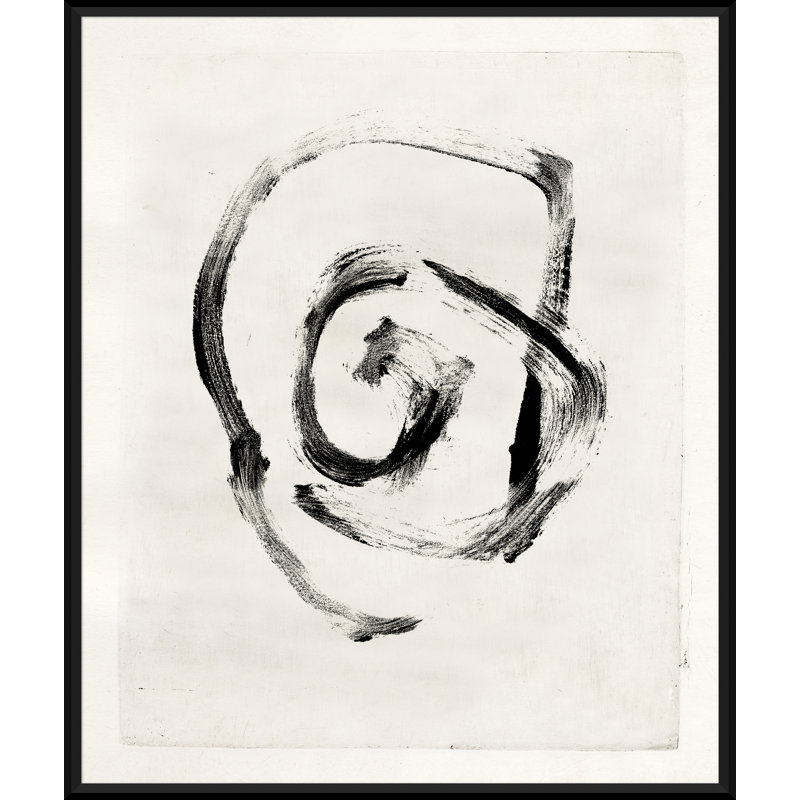 Mid-Century Homage - Peinture encadrée sur papier, H 25 po x l 21 po x P 1,75 po