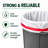 13 Gallon Biodegradable Drawstring Trash Bags, 200 Count