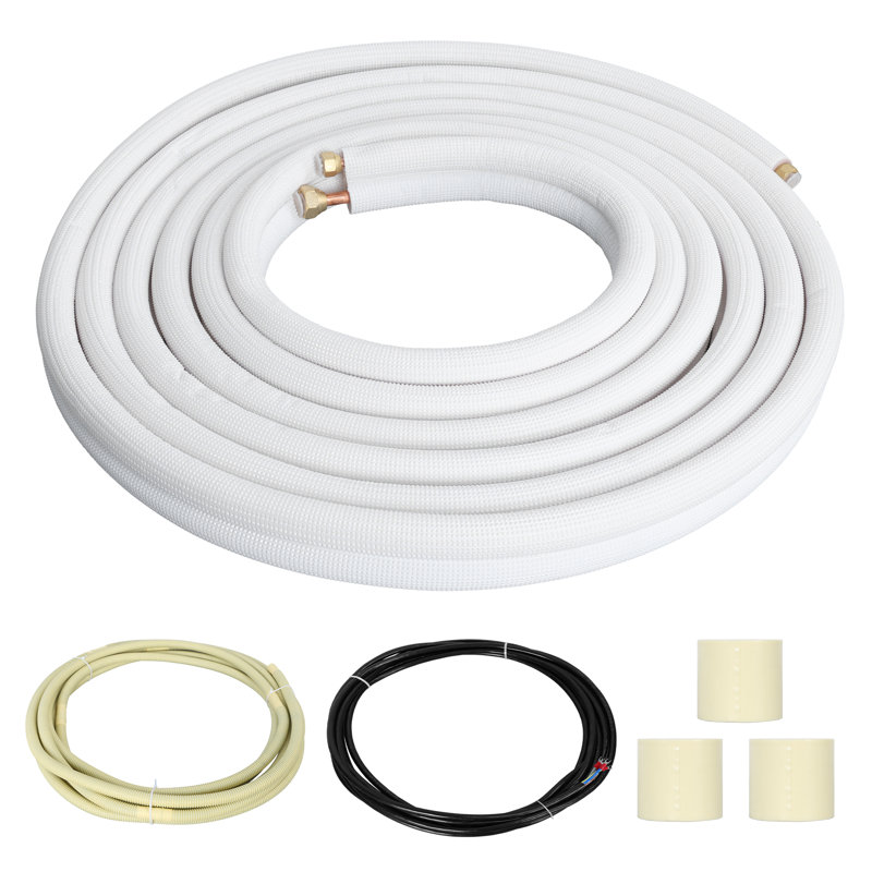 25FT Split Line Set for Fixed Frequency 1.5-2P Air Conditioner with Flared Nuts