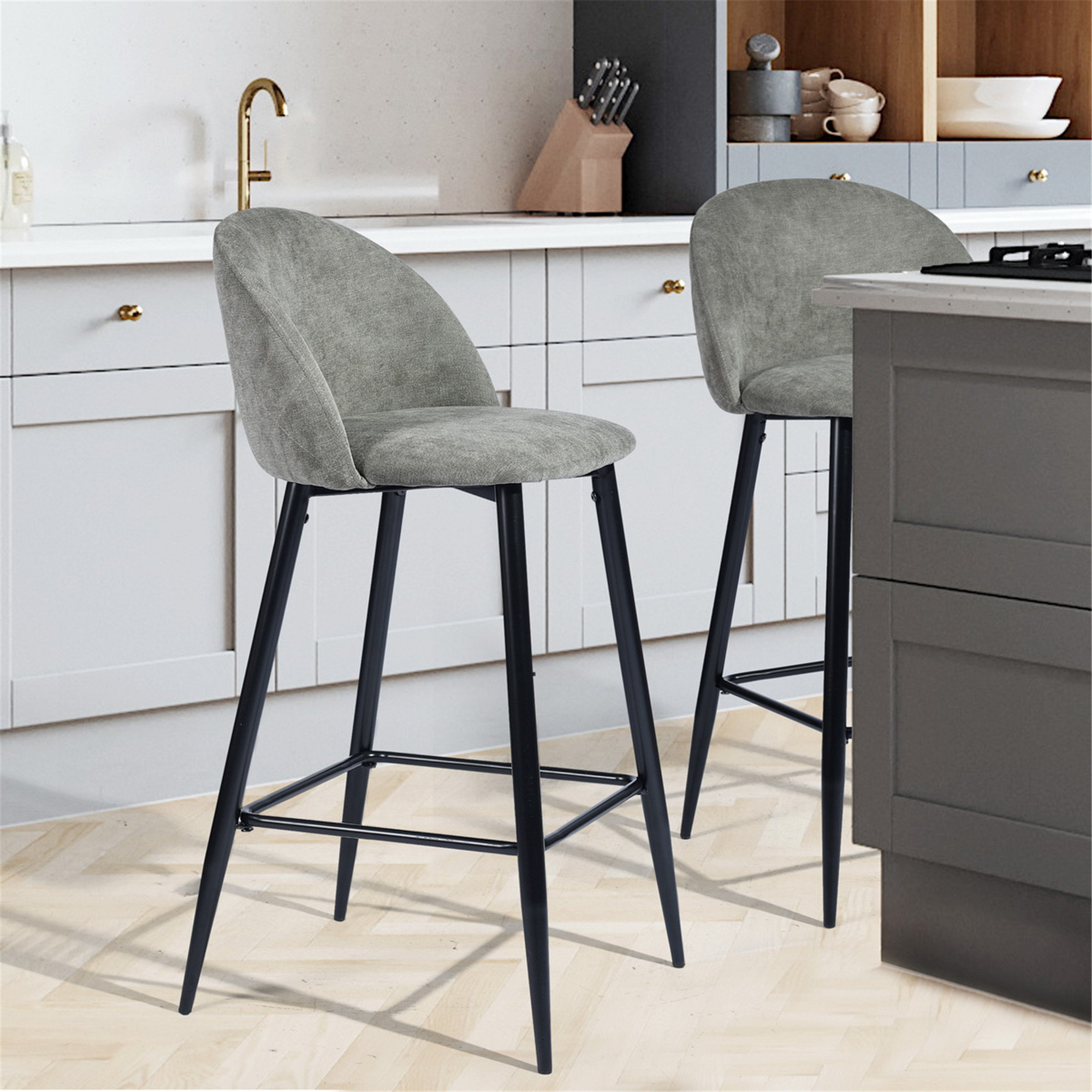 sed98 Upholstered 37.8'' Counter Extra Tall Stool | Wayfair