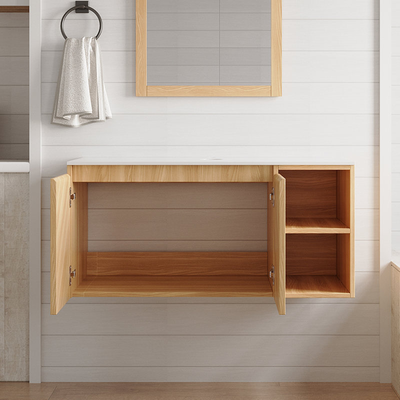 Meuble-lavabo mural Nature 30 po avec comptoir, sans lavabo, 30" Nature