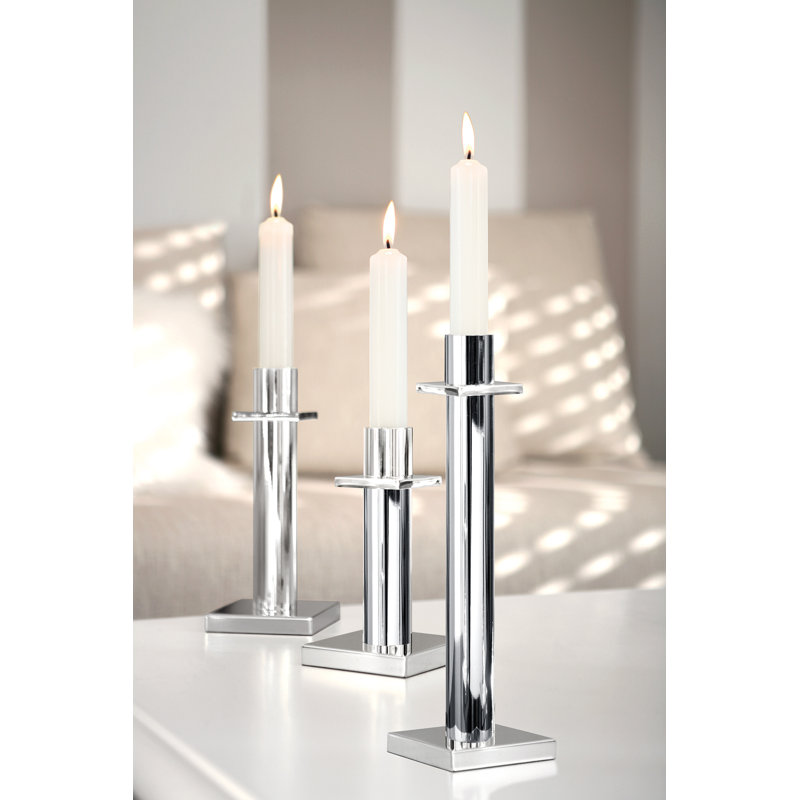 Memphis Metal Tabletop Candlestick, 32cm H x 10cm W x 10cm D