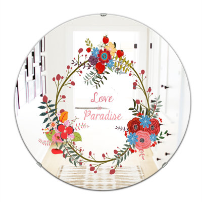 Miroir de salle de bain Love is Paradise