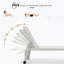 Chaise longue d'extérieur en métal avec table-88989323