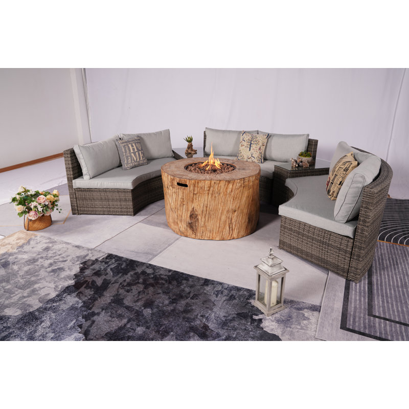 6 - Person Patio Conversation Set with Cushions