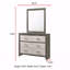 1Pc Dresser Two-Tone Finish Convenient Bedside Storage Six Drawers Metal Pull Handle