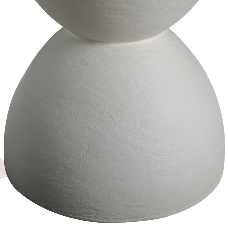 Double Drum Occasional Table hand-moulded in Lime Plaster