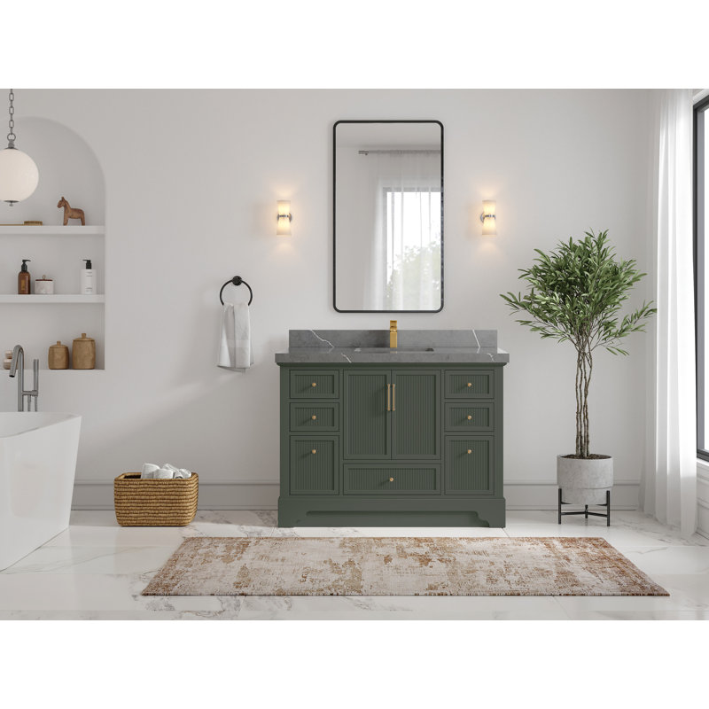 Ensemble de meuble-lavabo simple 48 po avec plateau Alys