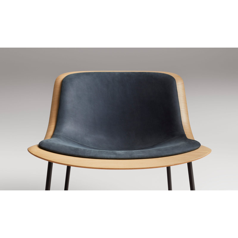 Nonesuch Lounge Chair, Ink Genuine Leather