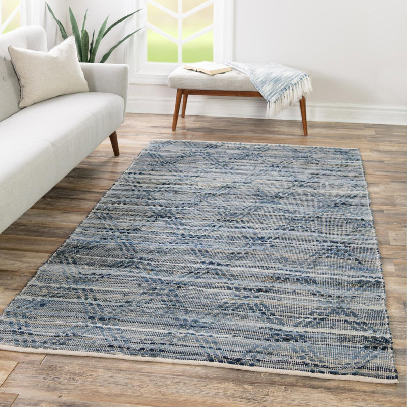 Brittnii Cotton Chevron Indoor Rug, Rectangle 10' x 13'11"