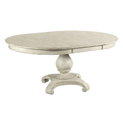 Shaylene Extendable Round Solid Wood Dining Table