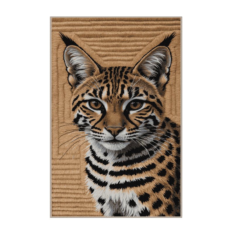  Tapis lavable de la faune sauvage d'Afrique, Rectangulaire 3 pi x 5 pi