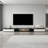 78.74''W To 98.42''W Modern Extendable TV Stand With 2 Storage Drawers And Open Shelves