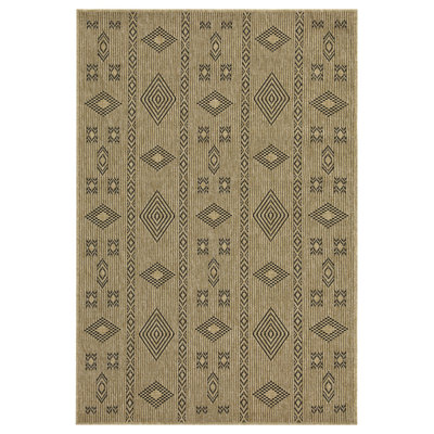 Jute/Black Indoor/Outdoor Area Rug - 5 Ft. 3 In. X 7 Ft. 3 In.