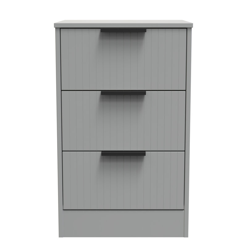 Atsumi 45cm W Manufactured Wood Bedside Table, Dusk Grey