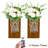 2-Pack Wall Sconces with Rustic Wood Boards, Mason Jars, Led Lights, Remote Control-93937727