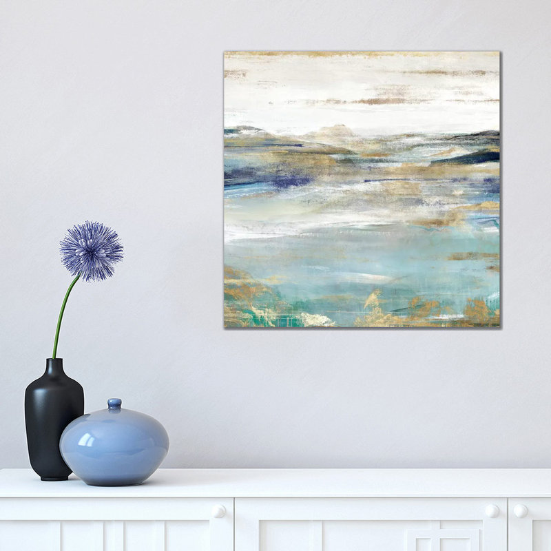 «Once a Clear I» par Isabelle Z - reproduction d'art, H 18 po x l 18 po x 1,5 po, Pas de tapis, Toile tendue